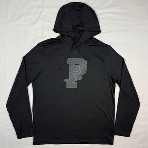 Polo Ralph Lauren Mens P Wing Performance Hoodie Shirt Sz Medium Stretch C7